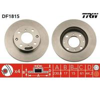 Disco freno TRW DF1815 anteriore, ventilato, 1 Pezzo
