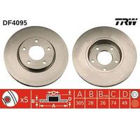 TRW DF4095 Disco freno