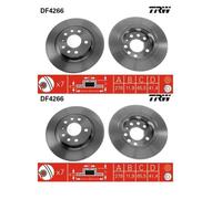 2X TRW DF4266 Disco Freno Per Opel Vectra C CC Fiat Croma Saab 9-3 Cadillac BLS
