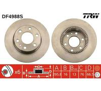 2x TRW DF4988S Disco freno per IVECO Daily VI Kastenwagen DAILY IV Kasten/Kombi