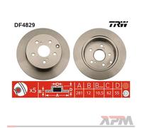 2X TRW DF6313 Disco Freno 300 Mm Per BMW E82 E88