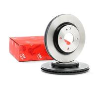 2x TRW DF6399 Disco freno Anteriore per FORD Fiesta Mk6 Schrägheck (JA8, JR8)