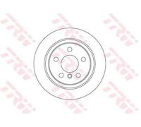 2x TRW DF6756 Disco freno Posteriore per BMW X1 (F48) 2 Active Tourer (F45)