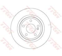 Disco freno TRW DF6886 posteriore, pieno, 1 Pezzo