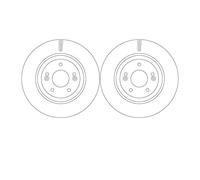 2X TRW DF7592 Disco Freno Per Hyundai Tucson TLE KIA Sportage QL QLE