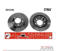 2X TRW DF7923 Disco Freno 300 Mm Per Opel Astra J Chevrolet Cruze Vauxhall