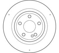2x TRW Disco Freno Pieno Ø295mm per Mercedes A-Klasse W177 GLA H247
