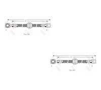2x TRW Posteriore Del Tubo Freno Sinistra Destra per Mini Cabriolet R52 Cooper