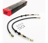 2X Tubi Freni + Molla Di Fissaggio Anteriore Per VW Golf VII Passat 3G