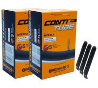 2x Tubo Bici Continental 27.5 Pollici Sclaverand 47-584/62-584 +3 Sollevatori...