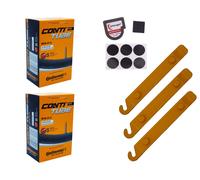 2x tubo bicicletta 27,5 pollici 55-584 Continental SV 42mm Sclaverand + solle...