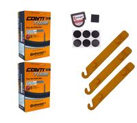 2x tubo bicicletta Continental 28 pollici Sclaverand 28-622/37-622 + sollevat...