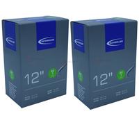 2x tubo bicicletta Schwalbe 12 pollici valvola auto curva AV1 47/62-203