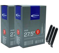 2x tubo bicicletta Schwalbe 27,5 pollici Sclaverand 40-584/62-584 +3 sollevat...