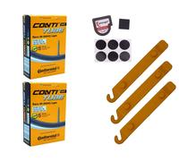 2x tubo Continental 23-571 650x23C SV 60mm Sclaverand + sollevatore pneumatici