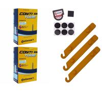 2x tubo Continental 37-540 (24x1 3/8) SV 42mm Sclaverand + sollevatore...