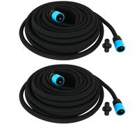 2X Tubo Di Irrigazione 15M Nero Con Collegamento Tubo A Goccia Tubo Perla