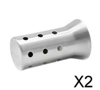 2X Tubo di scarico universale per silenziatore DB killer da 51 mm
