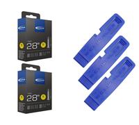 2x tubo flessibile Schwalbe 23-622 (28x0.90) 700x23C SV 60mm Sclaverand + sol...
