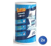2x Tutto 1 Asciugone Pannocarta 3 In 1 Facil