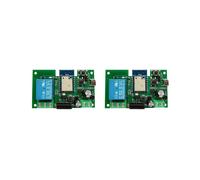 2X Tuya WIFI Controller Cancello Garage Porta Apri 1CH 7-32V TimerInching Modulo Relè Autobloccante