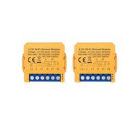 2X Tuya WiFi Dimmer Modulo 2CH Controllo Luci LED Interruttore Dimmerabile Regolazione Continua + Controllo Vocale