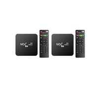 2X TV BOX Android 12.0 2.4G&5G Dual WIFI BT5.2 HD Media Player Quad Core Video Decoding Set Top Box 1+4G EU Plug