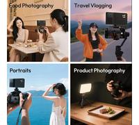 2X Ulanzi K20RGB 20W LED Panel Light Adjustable 1800K-9000K RGB Full-Color Video Light for Camera Smartphone Photography
