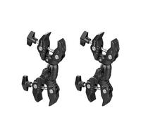 2X Ulanzi Super Clamp Doppio Morsetto per Fotocamera R096 Supporto per Pinza A Granchio per Supporto per Luce da Studio Fotografico, Riflettore per