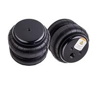 2x Universal Air Ride Suspension Bags Pair Standard 2500lb 1/2"npt Single Port Compatible For Ford FF150
