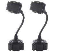 2X Universal Culla Regolabile del Supporto Della Tazza del Collo D'Oca del Supporto 'automobile per Il Telefono Cellulare
