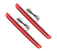 2X Universale Auto Moto Rosso 12V 3RD Montaggio Alto Luce Di Stop Coda Del Freno Terzo Stop Del Freno Luce Di Coda Lampada Da Carico Anti Tailgating Avvertimento Luce Luce freno alto livello