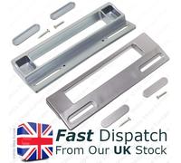 2x Universale Grigio Argento 190mm Frigo Congelatore Manico Fissaggio Slot 90mm