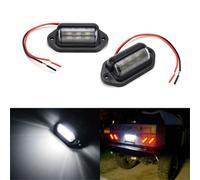 2x Universale LED Numero Piastra Luci Targa Luce Posteriore Lampade 12V per Auto