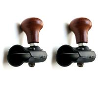 2x Universale Supporto Volante Pomello Manopola Legno Per Auto Camion Trattore