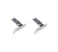 2X USB 2.0 4 Porte 480 Mbps Ad Alta Velocità VIA HUB PCI Controller Card Adapter Schede PCI per Vista Windows ME XP 2000 98 SE