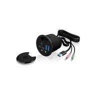 2x USB 3.0 Type-C Anschluss 2x USB 3.0 Type-A Anschluss 1x Audio Ein-/ Ausgang Rundes Gehuse passend fr 60 mm kabeldurchfhru