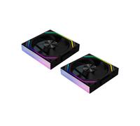 2X V2RS Ventola per Case Magic Block Giunzione Libera 120mm PC Computer 12V Ventola per Chassis Lian 3PIN 5V ARGB Divine Light Li Nero,A