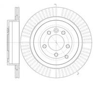 2x VAICO V48-80005 Disco freno Anteriore per LAND ROVER Range Rover Sport (L320)