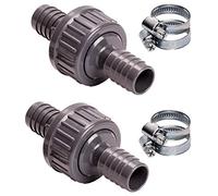 2X valvola di ritegno Pangea Tech da 21 mm, Set con 4 Fascette stringitubo, per Acqua e Aria, impedisce Il riflusso delle acque reflue dalla Lavatrice
