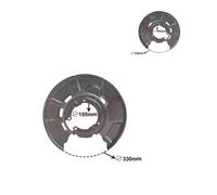 2x VAN WEZEL Piastra di Ancoraggio Lamiera Paraspruzzi Disco Posteriore per .
