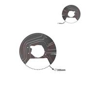 2X VAN WEZEL Piastra Di Supporto Paraurti Disco Freno Anteriore Per BMW X3 E83