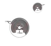 2x VAN WEZEL Piastra Supporto Dischi Freni Posteriore Per VW Golf IV 1J1 1J5