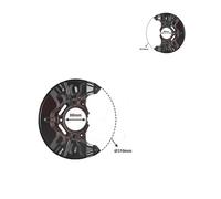 2X VAN WEZEL Supporto Parafango Disco Freno Anteriore Per Toyota Avensis T25