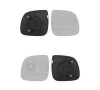 2X VAN WEZEL Vetro Specchietto Sinistro + Destra Adatto A per VW Amarok Multivan