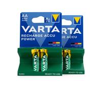 BATTERIE RICARICABILI VARTA AA 4PZ STILO 1.2 V 2100mAh 4AA2100 COD. 56706 HR06 NIMH RECHARG ACCU POWER