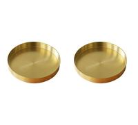 2X Vassoio Rotondo Nel , Vassoio Nel Metallo con Vassoio per 7181