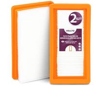 2x Vellto Filtro HEPA Pieghe Piatte Per Aspirapolvere Compatibile Con Kärcher DS6 DS5 DS 5500 5600 5800 6000 6.414-631.0 Mediclean Motore Alta Prestazione Purificazione Aria Accessorio