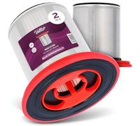2x Vellto Filtro Per Aspirapolvere Compatibile Con Bosch Unlimited Serie 7 BBS711AU BBS711W BBS712A BBS712CN BBS71BBLCK Ricambio Lavabile Riutilizzabile Filtro HEPA Casa Pulizia Polvere