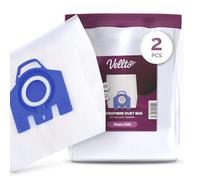 2x Vellto Sacchetto Aspirapolvere Compatibile con Miele 3D GN Compact C1 C2 Complete C3 Classic HyClean Efficiency Hoover Microfibra Ricambio Filtro Polvere Per Aspiratori